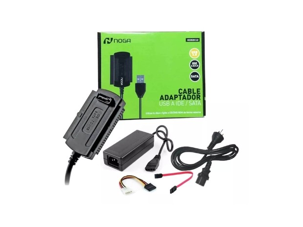 &uu CONVERSOR SATA / IDE A USB CON FUENTE USB NOGA HE2020 3,0